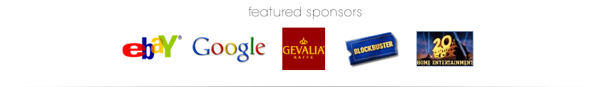 Featured Sponsors: eBay, Google, Gevalia, Blockbuster, 20th Century Fox Home Entertainment